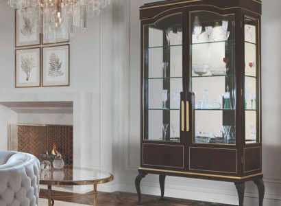 Luxury display cabinets brown display cabinet living room wood glass