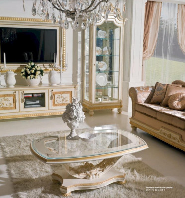 Modern beige coffee table designer living room furniture luxury decor