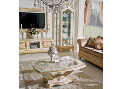 Modern beige coffee table designer living room furniture luxury decor