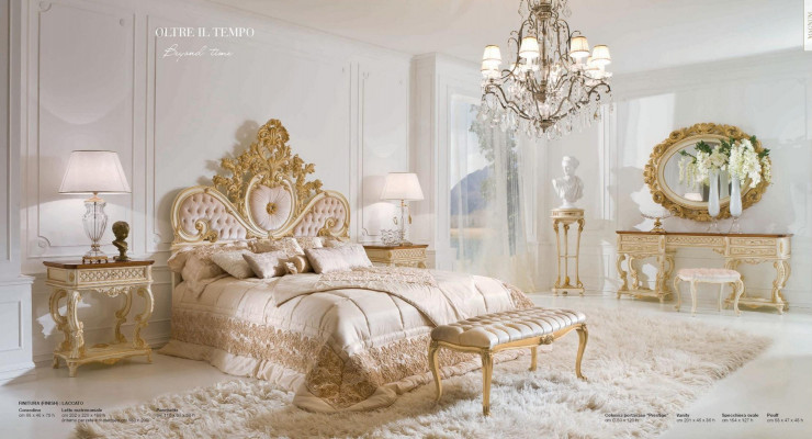 Wall mirror mirror luxury wood gold baroque bedroom oval 154x127