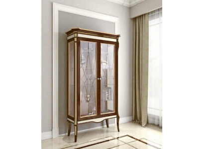 Luxurious showcase brown color stylish Italian furniture classic style