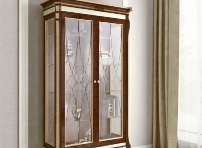 Luxurious showcase brown color stylish Italian furniture classic style