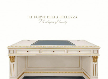 Elegant desk tables wood office office table style baroque white furniture