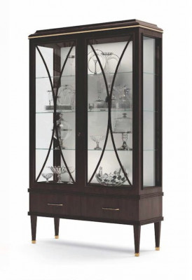 Display cabinets showcases luxury cabinet living room wood brown glass