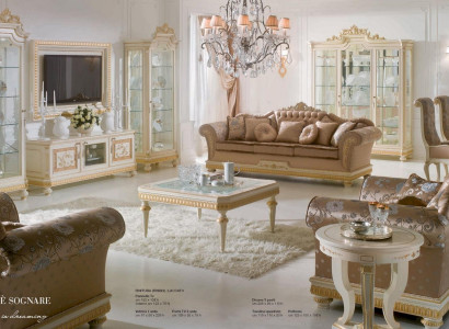 Armchair Luxury Seat Fabric 1-Seater Living Room Furniture Beige Baroque Wood