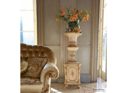 Plant stand flower pedestal hanging flower basket