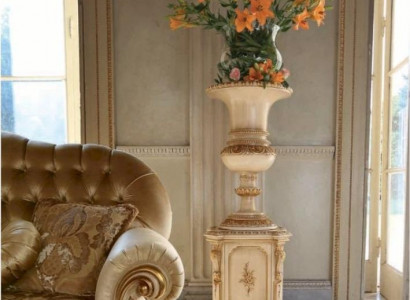 Plant stand flower pedestal hanging flower basket