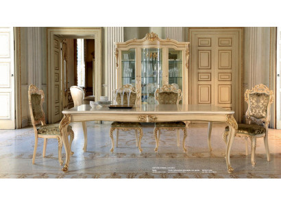 Dining table Dining room table Large Table Extendable Dining room Wood Beige