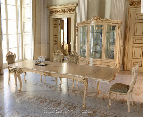 Dining table Dining room table Large Table Extendable Dining room Wood Beige