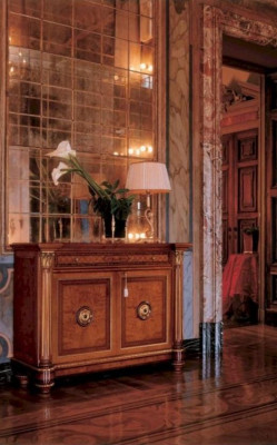 Sideboard dresser wood living room furniture cabinet luxury brown