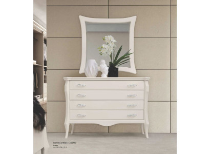 Set dresser mirror sideboard cabinets bedroom white luxury