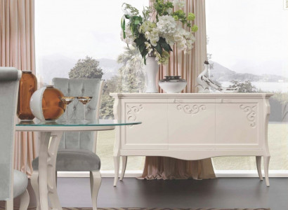 Sideboard luxury cabinets dressers white living room wood furniture