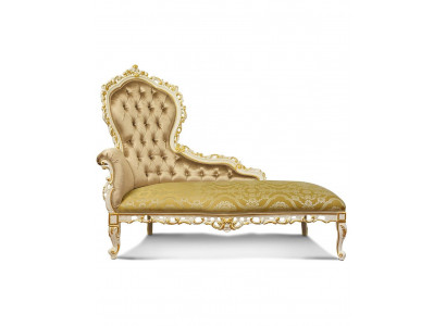 Chaise lounge chaise Chesterfield couch beige lounge seat upholstery