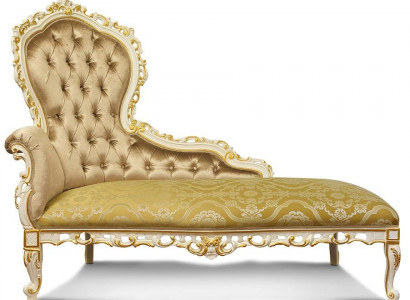 Chaise lounge chaise Chesterfield couch beige lounge seat upholstery
