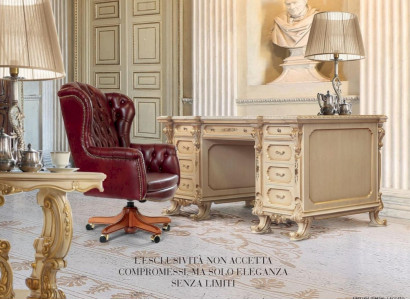 Swivel chair armchair office chair Chesterfield red