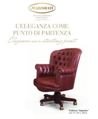 Swivel Armchair Executive Chair Armchair Office Chairs Luxury Chesterfield Red