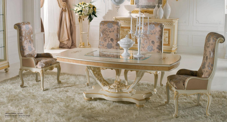 Luxury dining room chair armchair dining armchair seats chairs wood fabric beige seat