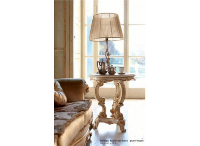 Side table coffee table table living room furniture beige wood tables round