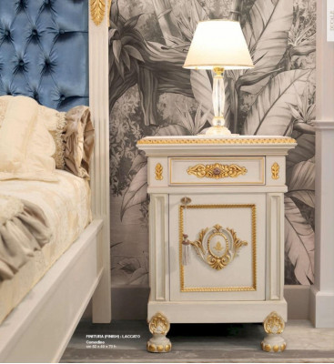 Bedside table nightstand console wooden table bedroom white new