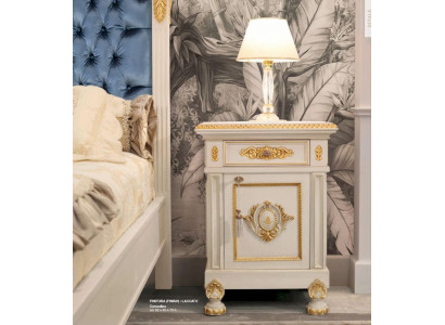 Bedside table nightstand console wooden table bedroom white new