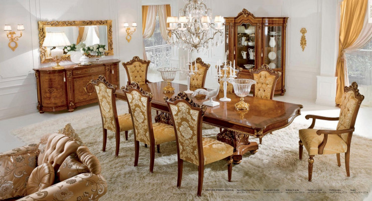 Luxury dining room chair chair dining room armchair seat wood brown