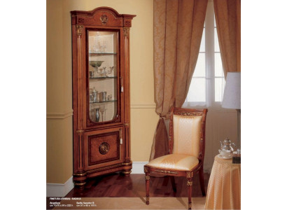 Chair dining chair dining armchair luxury seat wood fabric brown