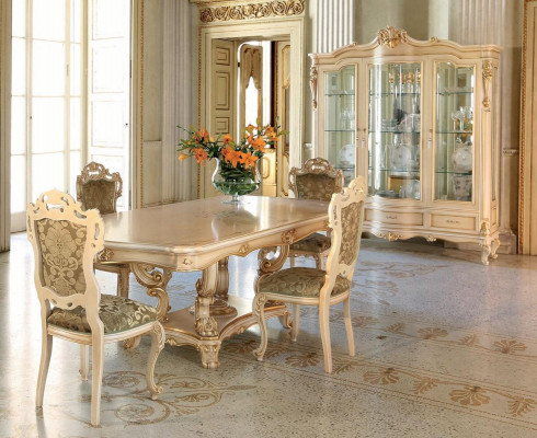 Classic chair luxury dining room armchair seats chairs fabric beige