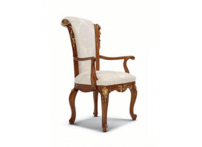 Luxury dining room chair, chair, dining room, armchair, seat, chairs, wood, brown, baroque, gold