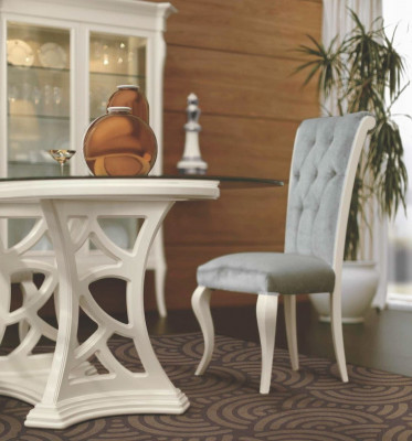 Chair dining chair kitchen chair seat sitter wood fabric gray dining room