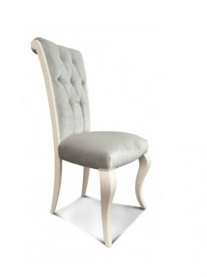Chair dining chair kitchen chair seat sitter wood fabric gray dining room