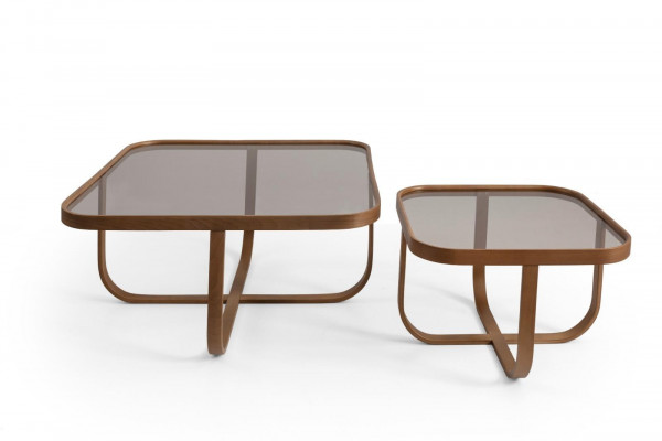 Brown Living Room Set 2x Coffee Tables Modern Design Designer Complete