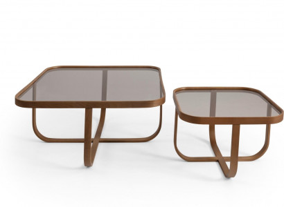 Brown Living Room Set 2x Coffee Tables Modern Design Designer Complete