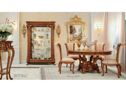 Luxury dining room chair armchair seat gold baroque chairs