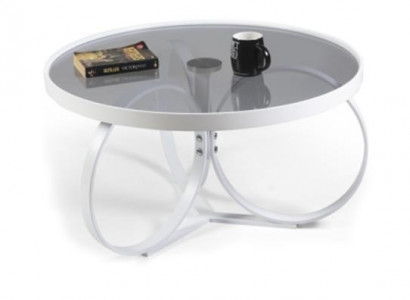 White coffee table living room furniture designer glass table side table
