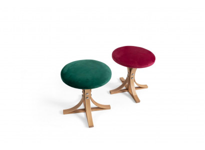 Designer 2x Stool Complete Furniture Modern Living Room Luxury Furniture