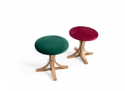 Designer 2x Stool Complete Furniture Modern Living Room Luxury Furniture