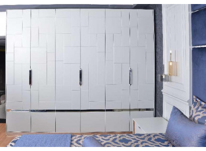 Wardrobe White Closet Bedroom Wooden Wardrobe Modern Furniture