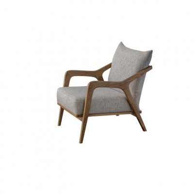 Armchair Modern Design Living Room Furniture Light Gray Color Luxury Style
