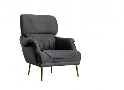 Luxury Armchair Modern Design Living Room Furniture Grey Color Style