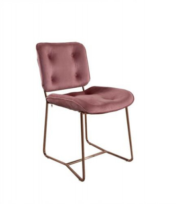 Rosa upholstered designer armchair single-seater chair metal chair