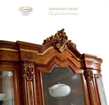 Display cabinets showcase wooden luxury glass cabinet furniture cupboard brown baroque new