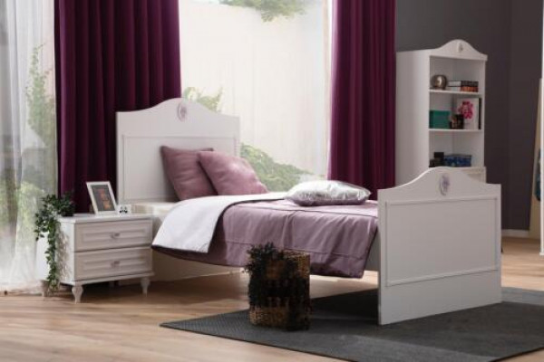 Youth bed children's bed kids design modern white bed children's room new