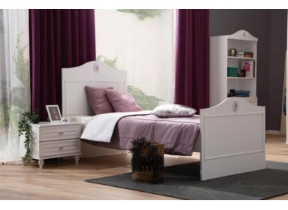 Youth bed children's bed kids design modern white bed children's room new