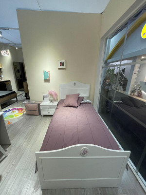 Youth bed children's bed kids design modern white bed children's room new