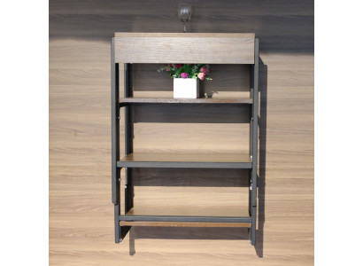 Multifunctional Space-Saving Furniture Dining Table Shelf 2-in-1 Kitchen Tables Wood