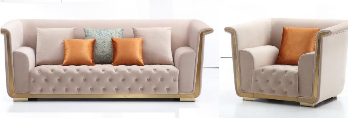 Sofa set 3+2+1 seater set design sofas upholstered couches textile sofa 3 pcs. New