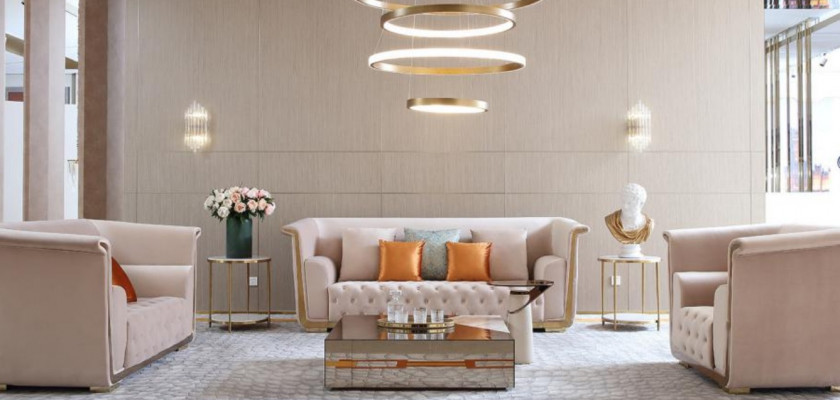 Designer modern coffee table side table sofa marble table glass coffee table new