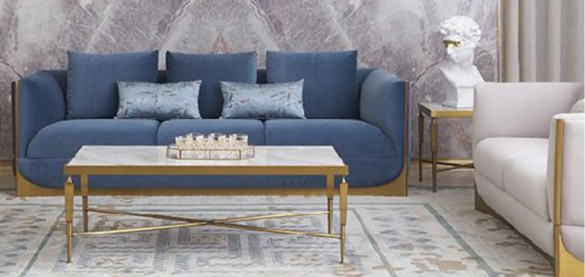 Coffee table sofa table side table design tables 130x70 cm modern furniture new