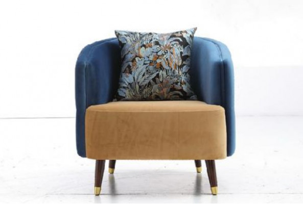 Armchair Couch Upholstery Designer Fabric 1 Seater Upholstered Seat Sofas Single Seater New