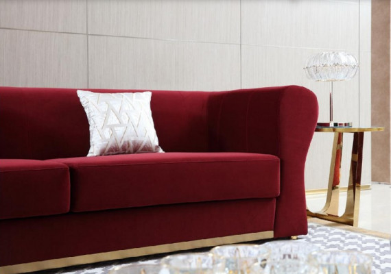 Three-seater couch upholstery design sofa modern seating 242 x 93 sofas room furniture